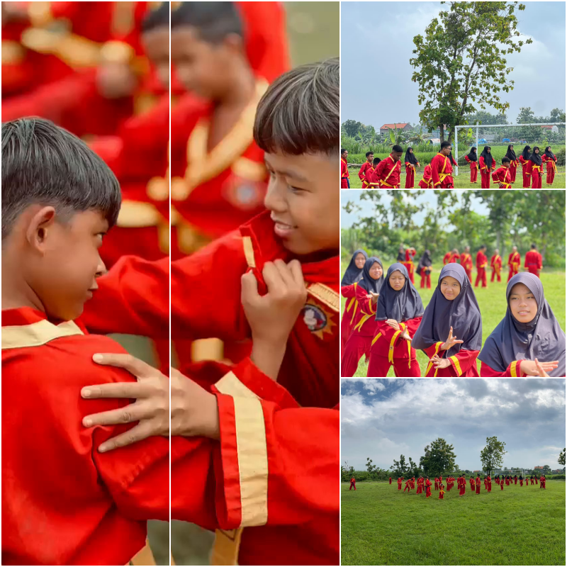 Semangat membara, langkah tegap, dan jiwa pemberani menyatu di halaman PPTQ Ahmad Dahlan Caruban. 💪🔥